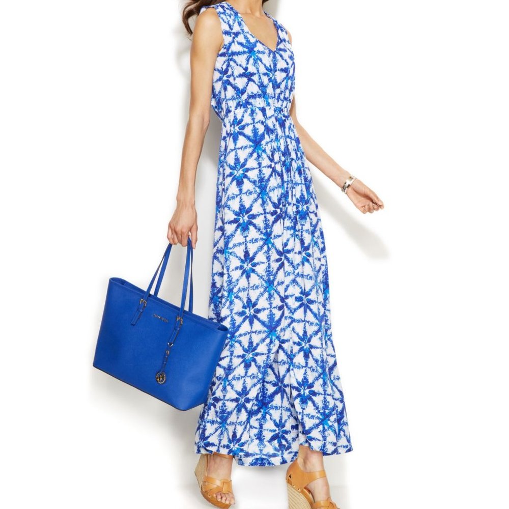 Michael Kors Tile Print Maxi Dress